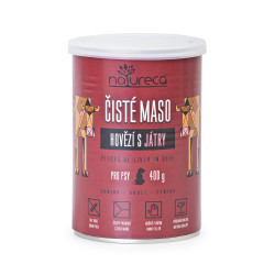 Natureca Dog Hovězí s játry konz. 400g