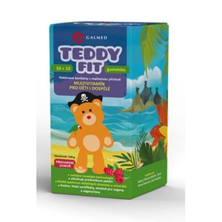 Multivitamin TeddyFit gummies 50+10ks PIRÁT Galmed