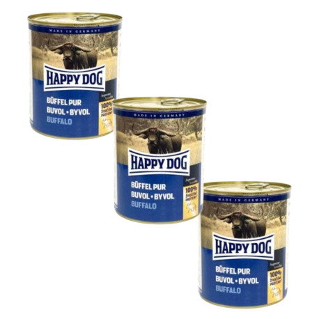 Happy Dog konz. Büffel Pur Buvolí 3x800g