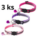 Sada rozlišovacích obojků štěně/kotě 3ks reflex růžová