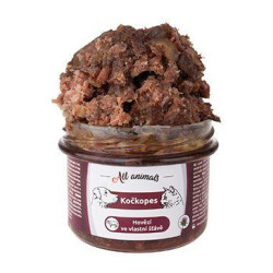 All Animals kočkopes sklo Hovězí ve vlastní šťávě 200g