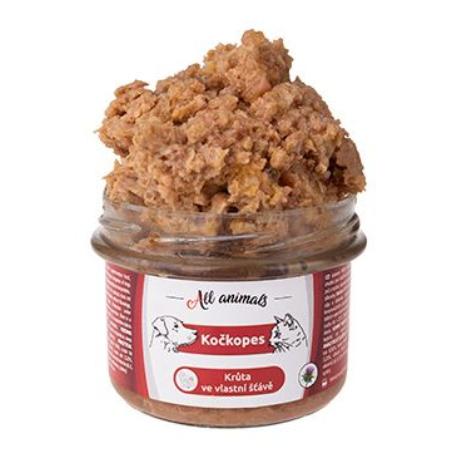 All Animals kočkopes sklo Krůta ve vlastní šťávě 200g