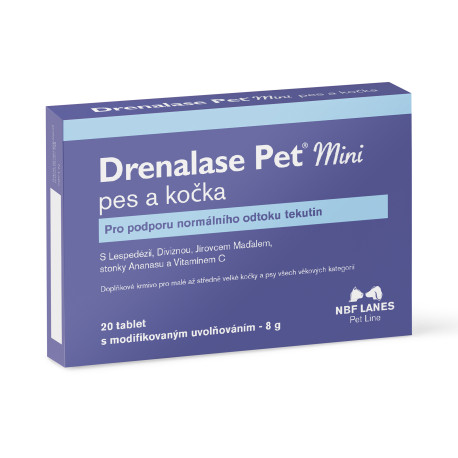 Drenalase Pet Mini podpora hojení pro psa a kočku 20 tbl 