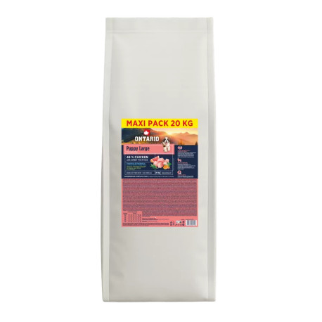Ontario Puppy&Junior Large Chicken & Sweet Pot. 20kg