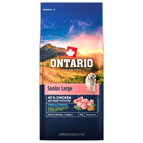 Ontario Senior Large Chicken & Sweet Potatoes 12kg