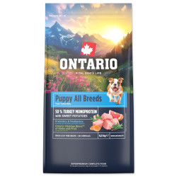 Ontario Puppy&Junior All B Monop. Turkey&Sw.Pot 6,5kg