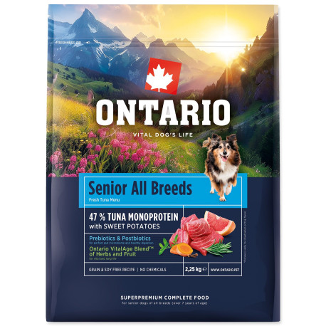 Ontario Senior All B. Monoprotein Tuna&Sw. Pot. 2,25kg