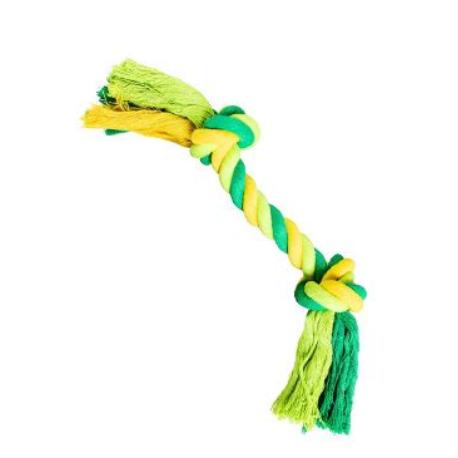 Hračka pes Uzel bavlněný 30cm/140g limet/zelená HipHop