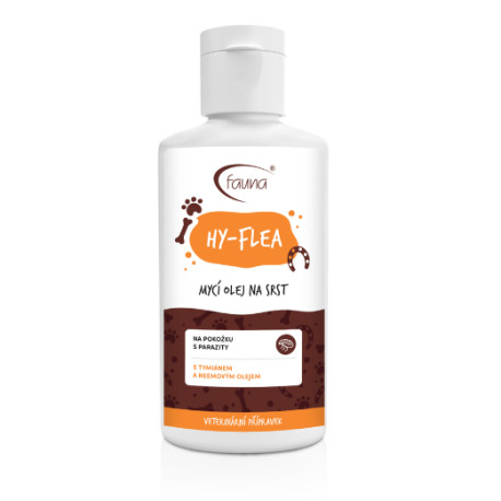 Aromafauna HY-FLEA mycí olej na srst 100 ml
