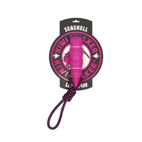 Hračka pes SEASHELL MAXI, plov z TPR růžová Kiwi