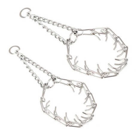 Obojek polostahovací s ostny 64cm