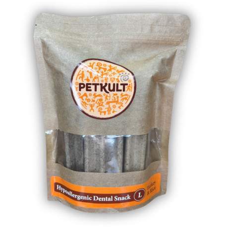Petkult dog dental hypoaler. turkey/rice L 7ks