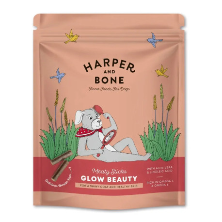 Harper and Bone Dog Meaty Sticks Glow Beauty 75g