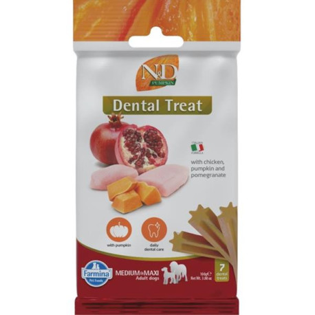 N&D PUMPKIN Dog Dental Snack Chicken M&L 100g
