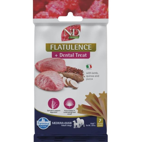 N&D QUINOA Dog Dental Snack Flatulence M&L 100g