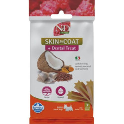 N&D QUINOA Dog Dental Snack Skin & Coat Herr. Mini 60g