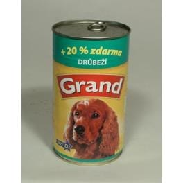 GRAND konz. pes drůbeží 1150g