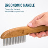 Hřeben na rozčesávání srsti pro psy a kočky Eco Bamboo