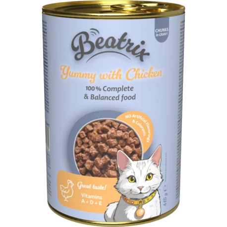Konzerva Beatrix Adult s kuřecím 415g