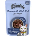 Kapsička Beatrix Adult Cat s bílou rybou 85g
