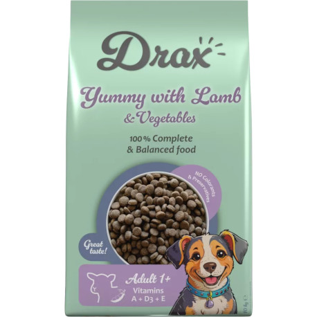 Krmivo Drax Adult s jehněčím a se zeleninou 10kg