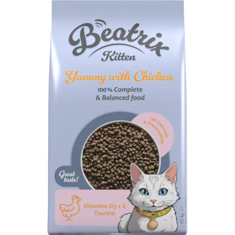 Krmivo Beatrix Kitten s kuřecím 10kg