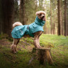 Obleček Hurtta Monsoon coat II ECO paví zeleň 28