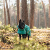 Obleček Hurtta Monsoon coat II ECO paví zeleň 28
