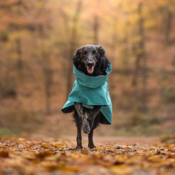 Obleček Hurtta Monsoon coat II ECO paví zeleň 40