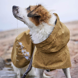 Obleček Hurtta Monsoon coat II ECO pískový 40XS