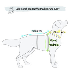 Obleček Hurtta Mudventure Coat ECO skořicový 25
