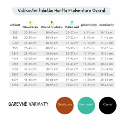 Obleček Hurtta Mudventure overal ECO černý 45M
