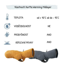 Obleček Hurtta Warming Midlayer ECO ostružinový 35