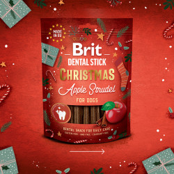 Brit Care Dog Vánoční dentální pamlsky Jabl.štrů. 250g