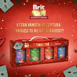 Brit Care Dog Vánoční konzervy v dárkovém boxu 4x400g