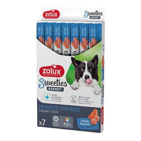 Pochoutka pes SWEETIES losos, kuře 7ks Zolux