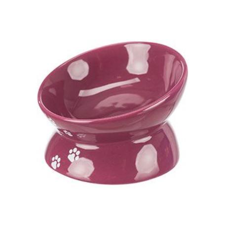 Miska keramická ergonomická zvýš. 0,15l 13cm vínová TR