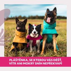 Obleček Hurtta Monsoon coat II ECO rubínový 65