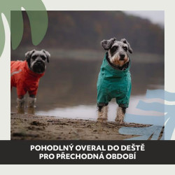 Obleček Hurtta Mudventure overal ECO paví zeleň 50M