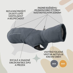 Obleček Hurtta Warming Midlayer ECO ostružinový 30