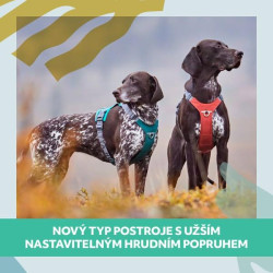 Postroj Hurtta Rover paví zeleň 55-70