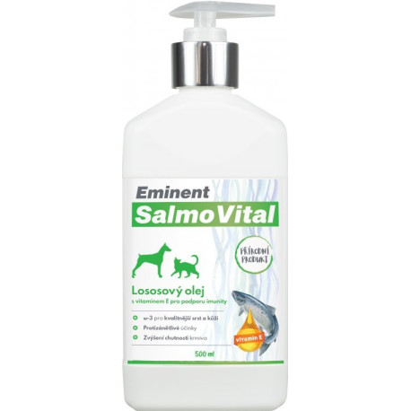 Eminent Lososový olej SalmoVital psi a kočky 500ml