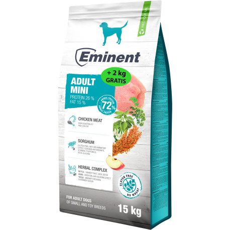 Eminent Dog Adult Mini 15 + 2 kg zdarma