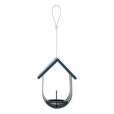 Krmítko venk. BUDKA na loj.koule kov modrá Zolux