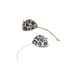 Myška plyšová s catnipem 5cm, leopard 2ks TR