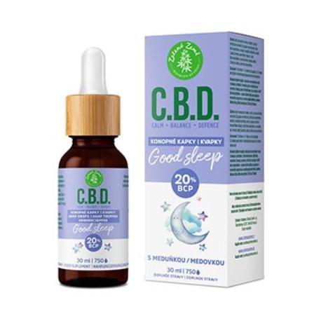 C.B.D. konopné kapky s 20% BCP Good sleep 30ml