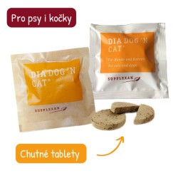 Dia Dog&Cat žvýkací tablety proti průjmu pro zvířata 60tbl
