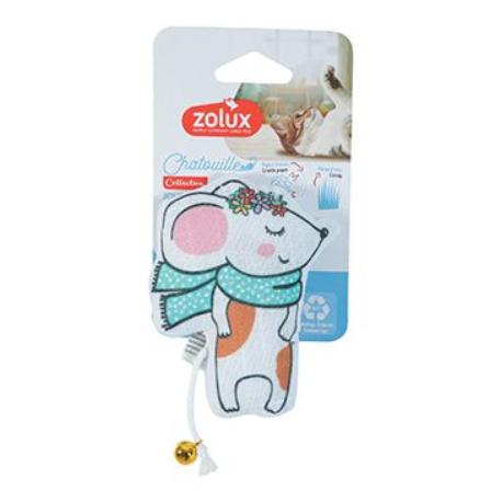 Hračka kočka CHATOUILLE Myška s věnečkem Zolux
