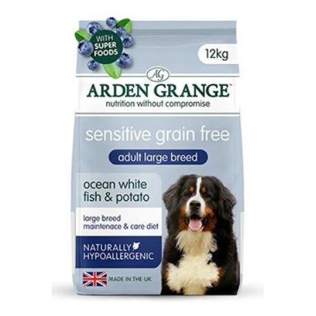Arden Grange GF Dog Adult Large Sen.O.W.Fish&Pot.12kg