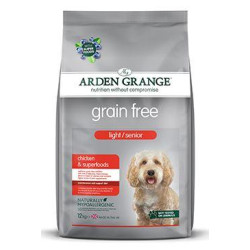 Arden Grange GF Dog Light/Senior Chick&Superfoods 12kg